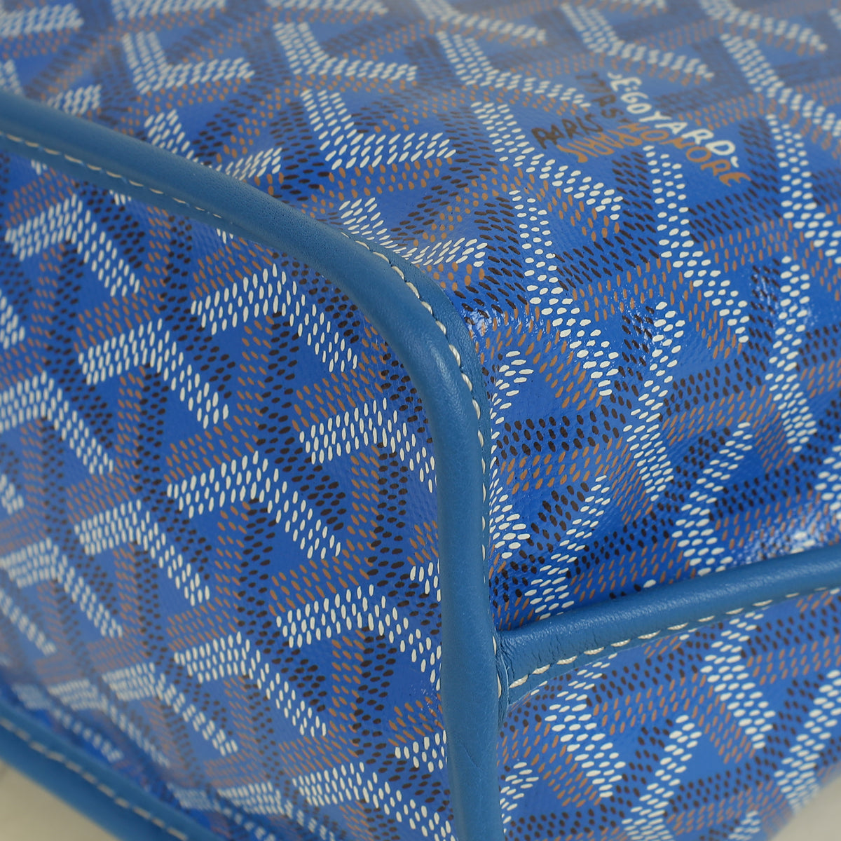 Goyard Blue Reversible Mini Anjou Bag