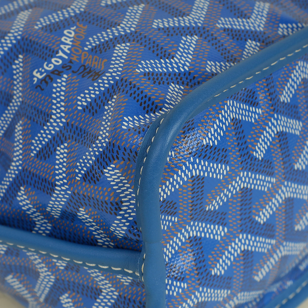 Goyard Blue Reversible Mini Anjou Bag