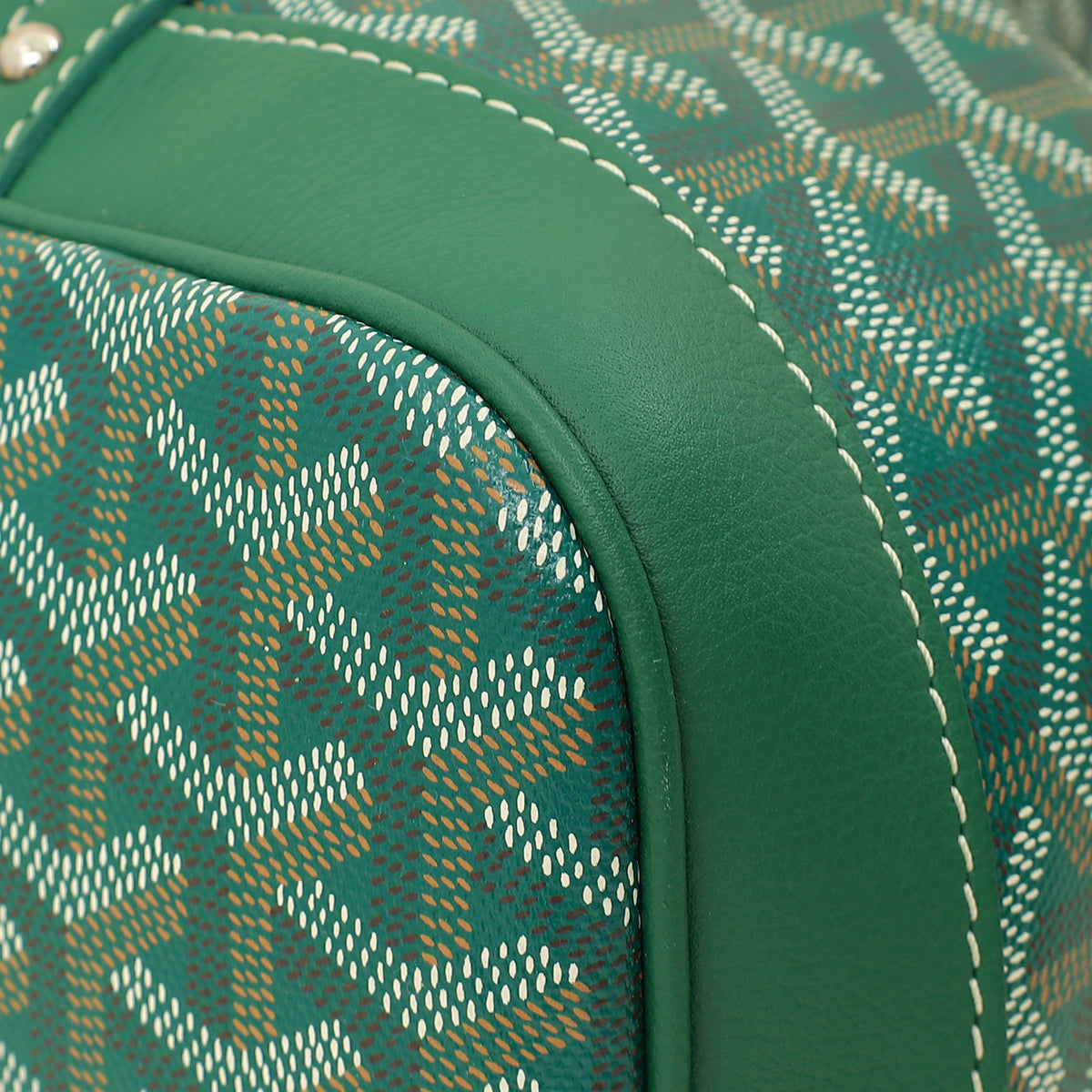 Goyard Green Goyardine Petit Flot Bucket PM Bag-Goyard-THE CLOSET