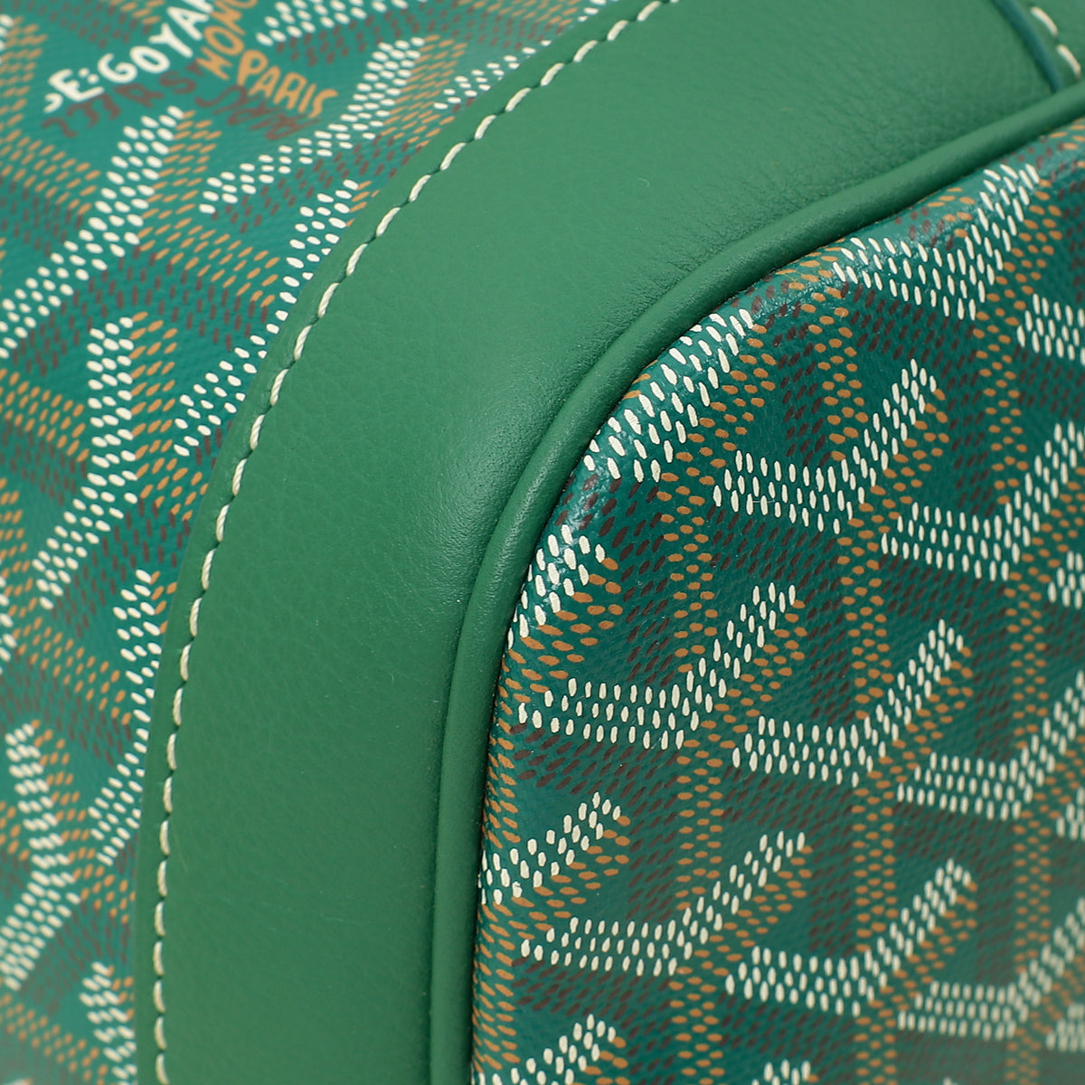 Goyard Green Goyardine Petit Flot Bucket PM Bag-Goyard-THE CLOSET