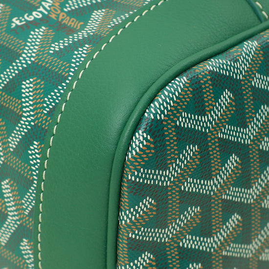 Goyard Green Goyardine Petit Flot Bucket PM Bag-Goyard-THE CLOSET