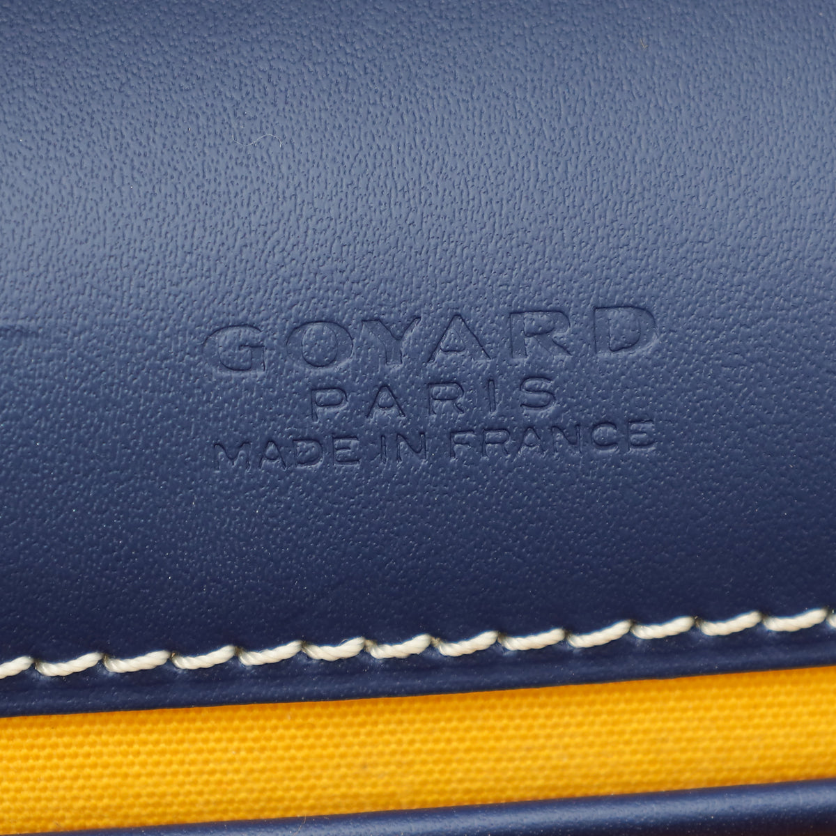 Goyard Navy Blue Goyardine Belvedere II PM Bag