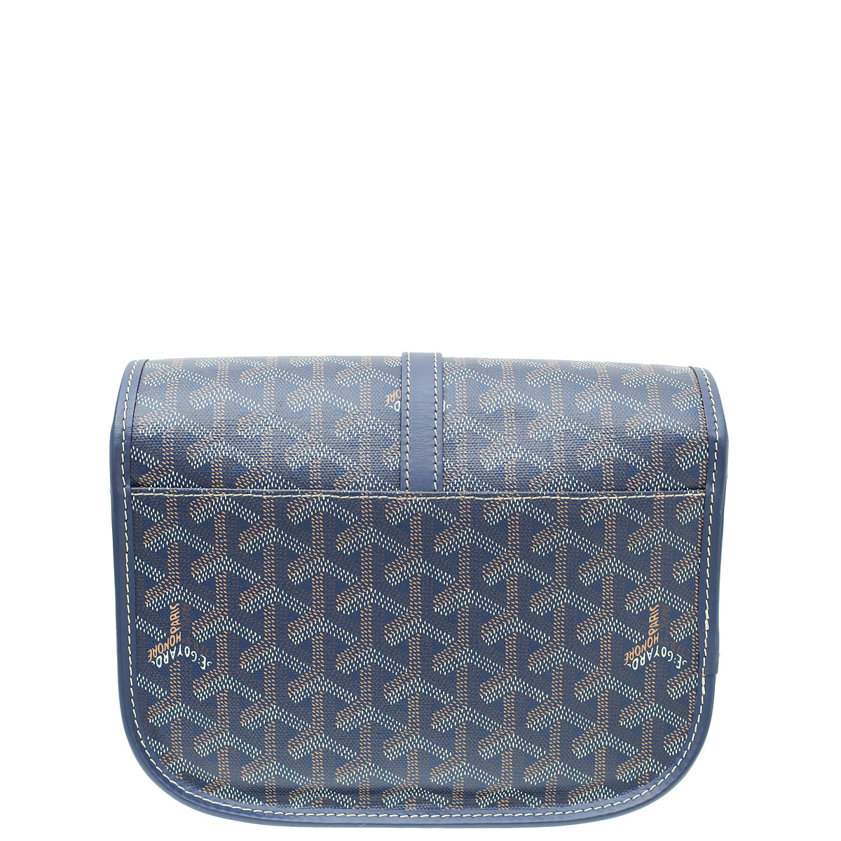 Goyard Navy Blue Goyardine Belvedere II PM Bag