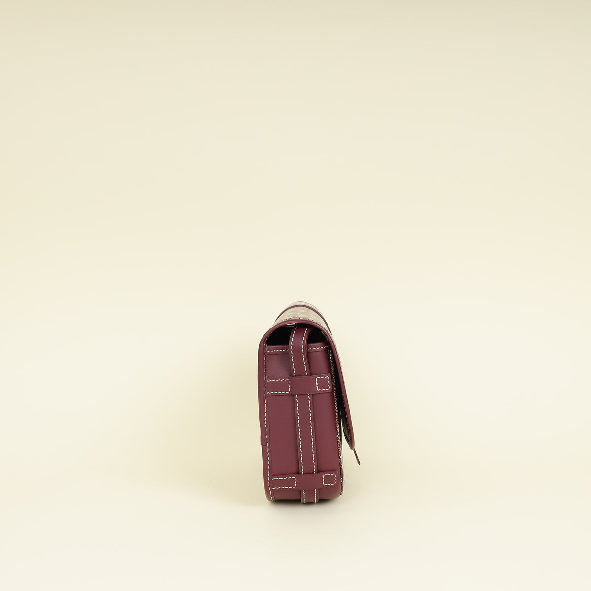 Goyard Burgundy Goyardine Belvedere PM Messenger Bag