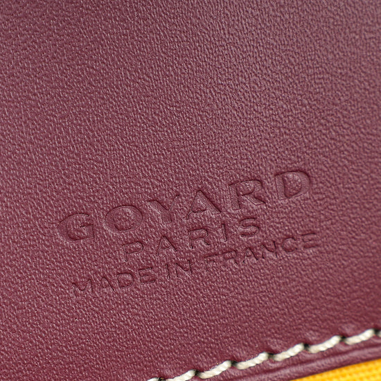 Goyard Burgundy Goyardine Belvedere PM Messenger Bag