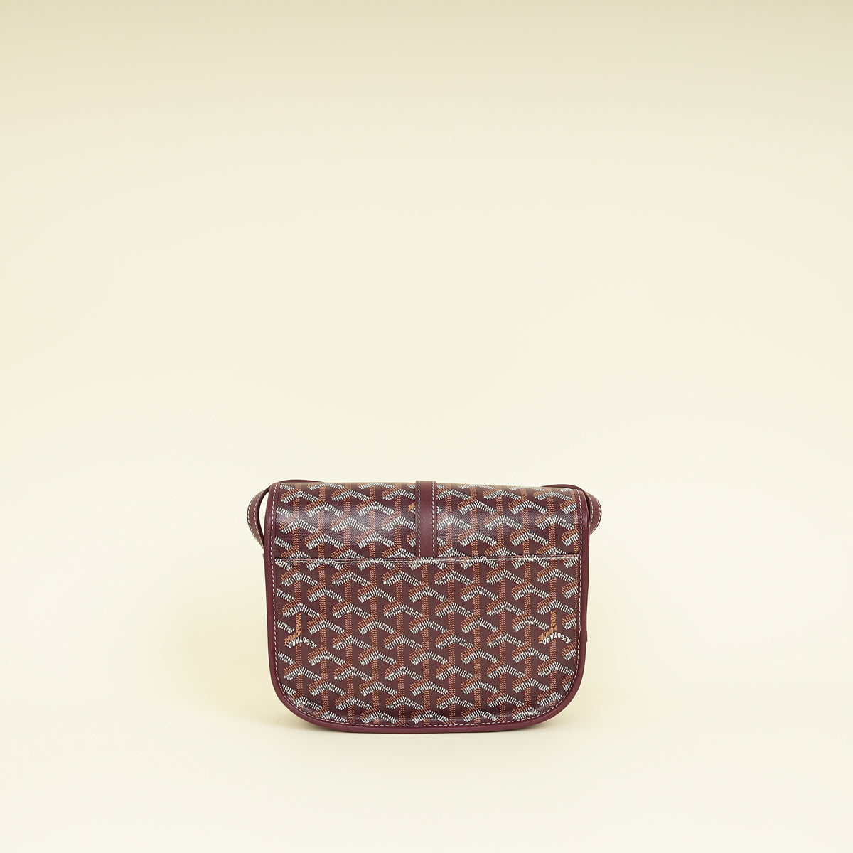 Goyard Burgundy Goyardine Belvedere PM Messenger Bag