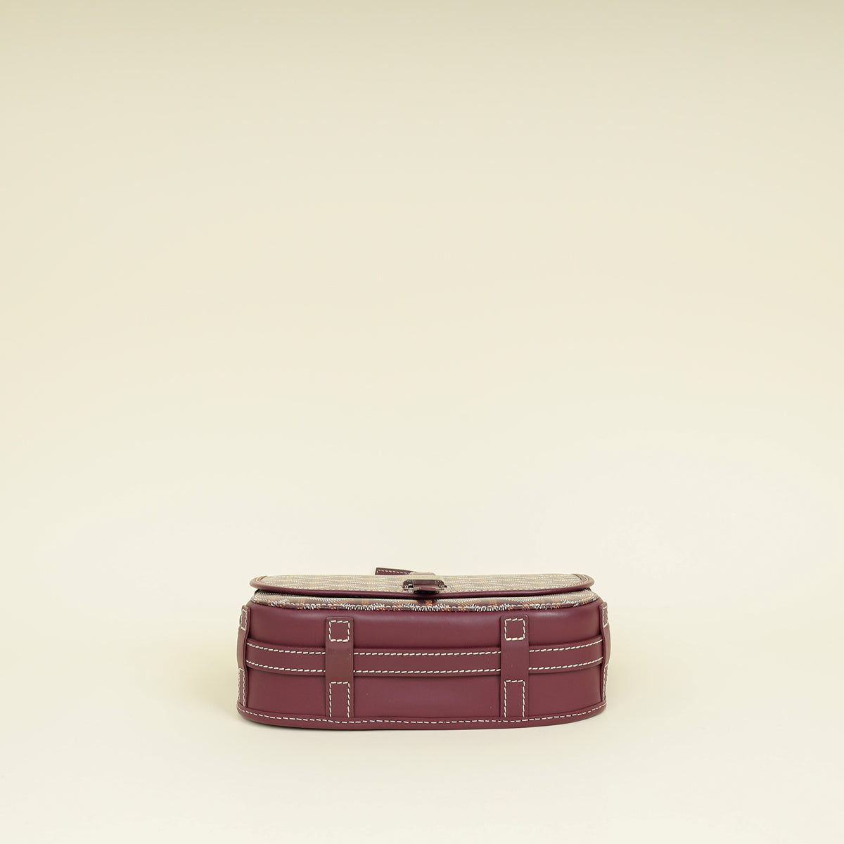 Goyard Burgundy Goyardine Belvedere PM Messenger Bag