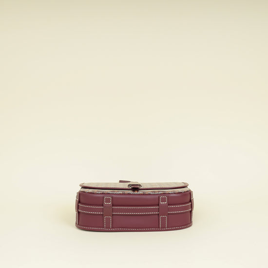 Goyard Burgundy Goyardine Belvedere PM Messenger Bag