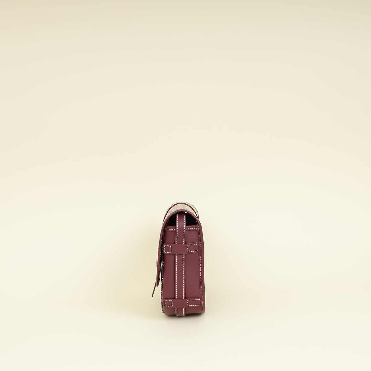 Goyard Burgundy Goyardine Belvedere PM Messenger Bag