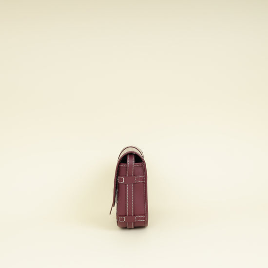 Goyard Burgundy Goyardine Belvedere PM Messenger Bag