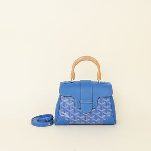 Goyard Blue Souple Mini Saigon Bag
