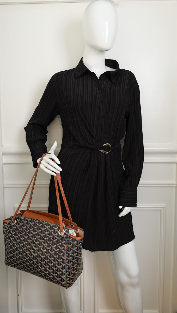 Goyard Bicolor Goyardine Rouette Souple Tote Bag-Goyard-THE CLOSET