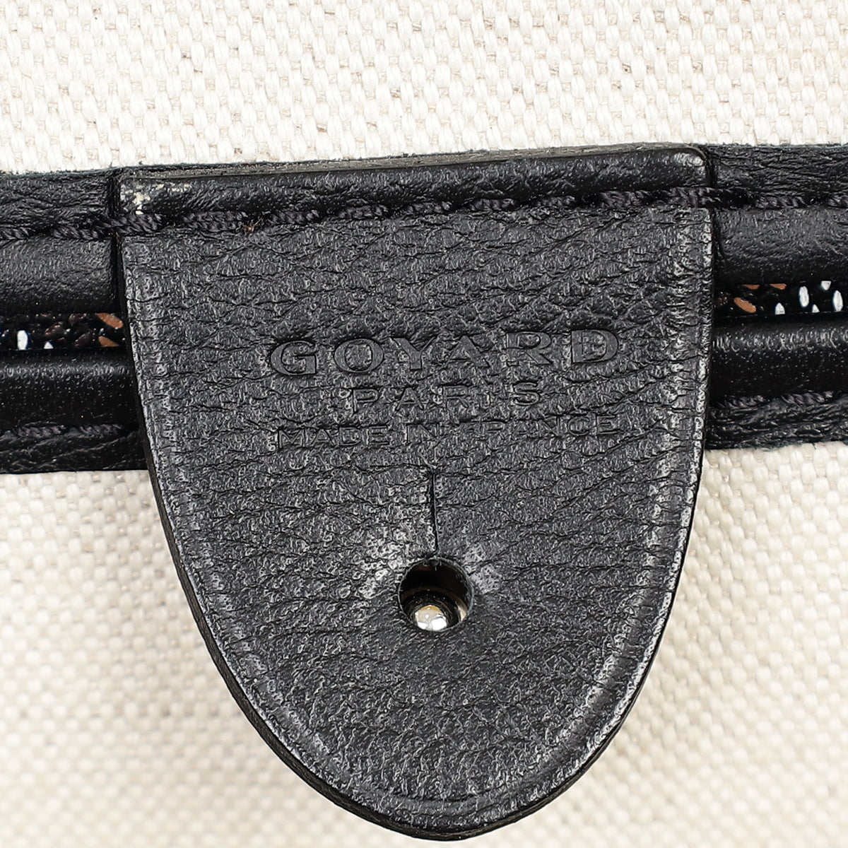 Goyard Black Goyardine Artois MM Bag