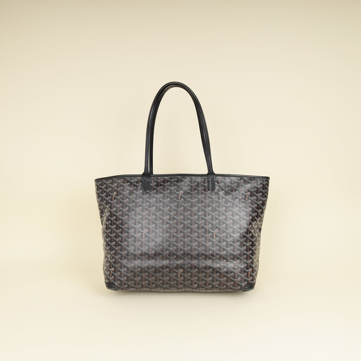Goyard Black Goyardine Artois MM Bag