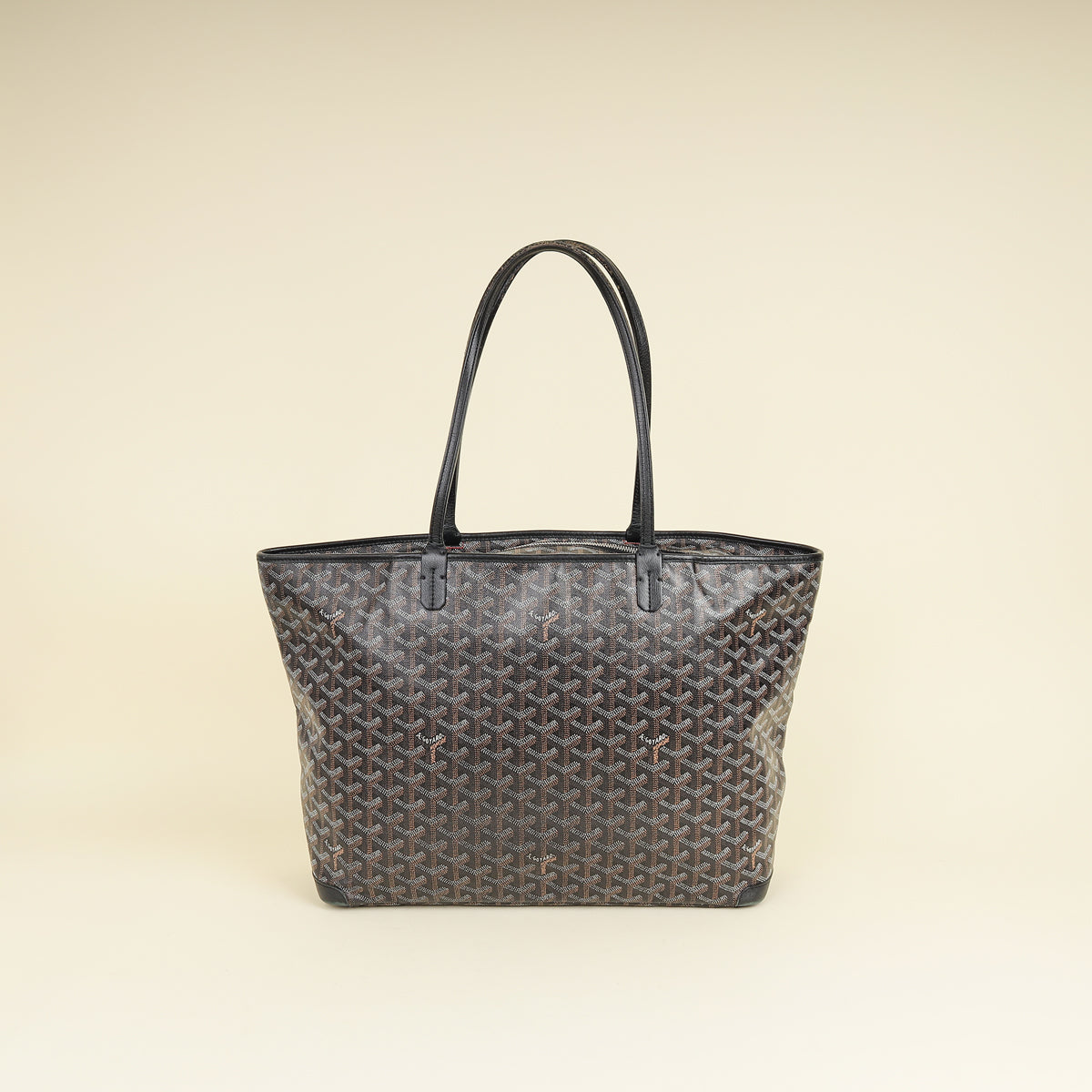 Goyard Black Goyardine Artois MM Bag