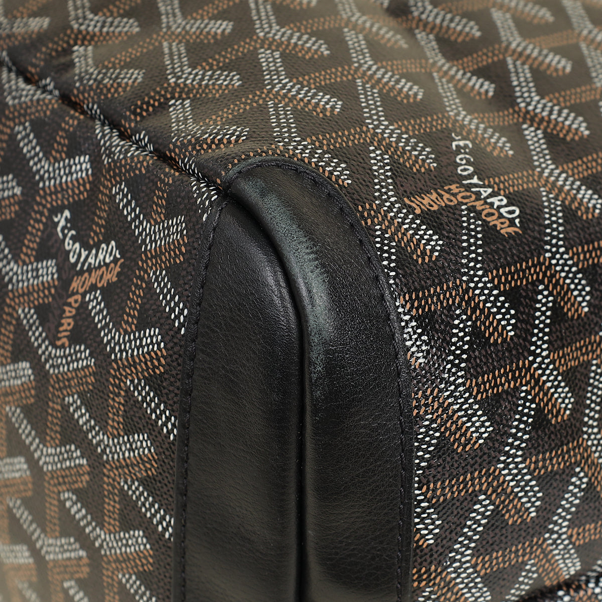 Goyard Black Goyardine Artois MM Bag