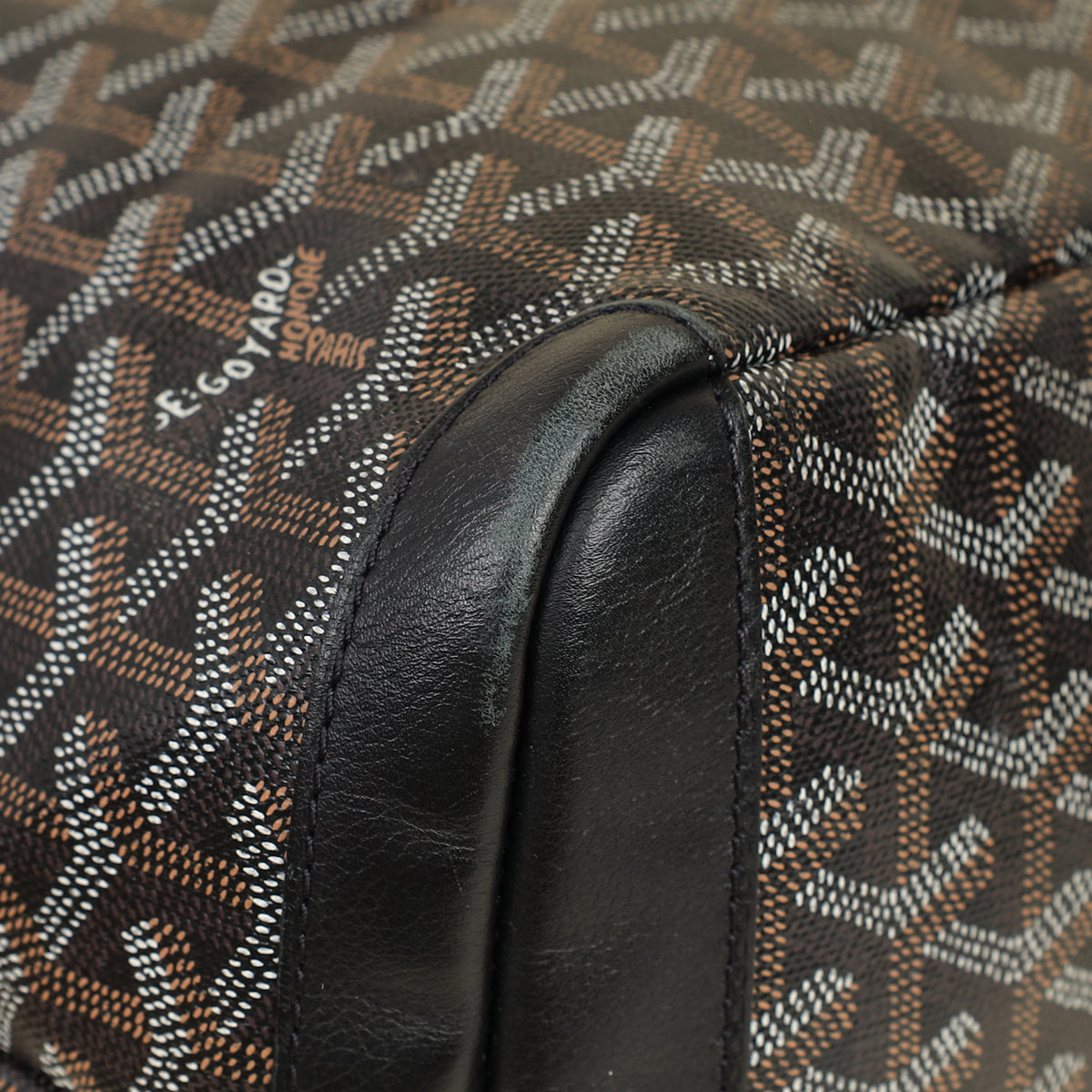 Goyard Black Goyardine Artois MM Bag