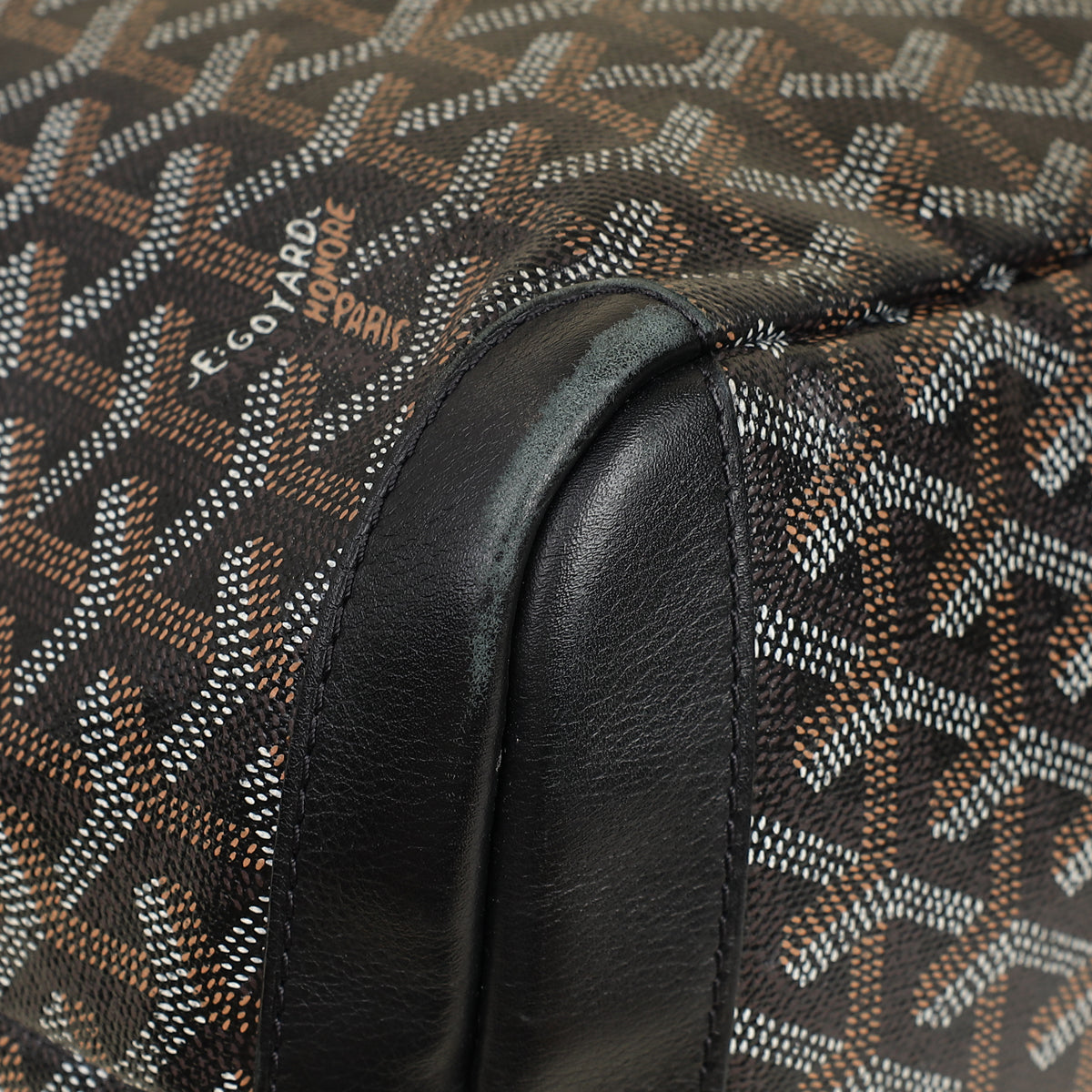 Goyard Black Goyardine Artois MM Bag