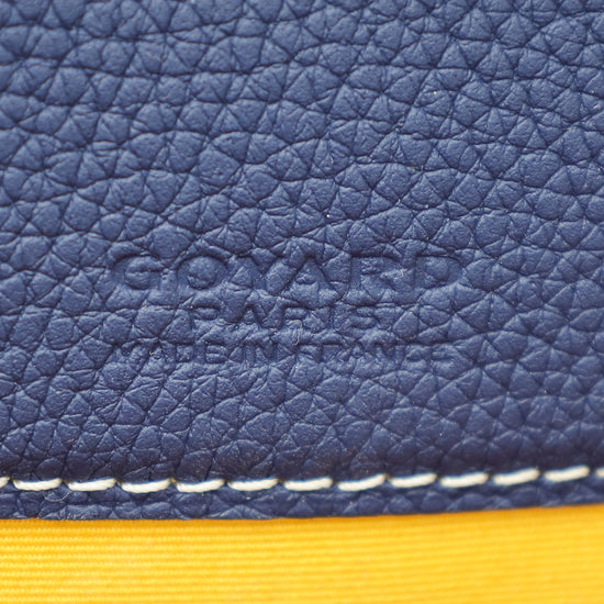 Goyard Navy Blue Goyardine Belvedere II PM Messenger Bag