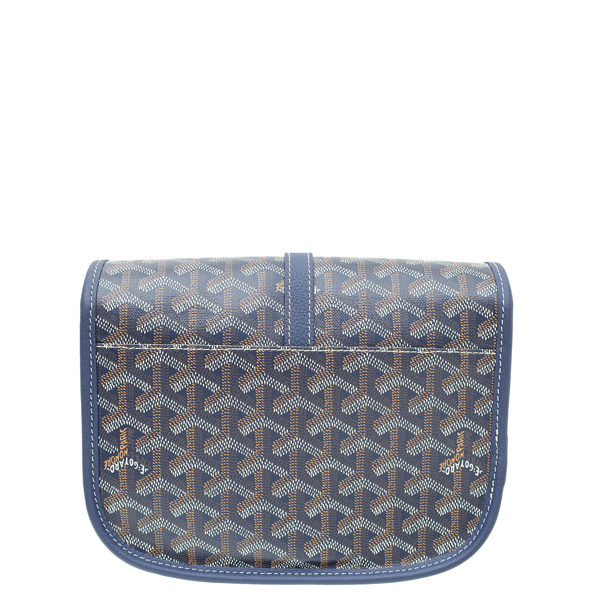 Goyard Navy Blue Goyardine Belvedere II PM Messenger Bag-Goyard-THE CLOSET