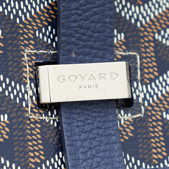 Goyard Navy Blue Goyardine Belvedere II PM Messenger Bag