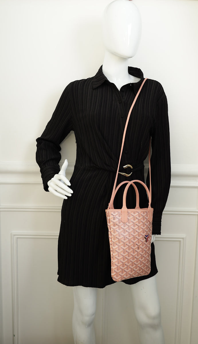 Goyard Pink Ltd. Ed. Goyardine Poitiers Claire Voie Mini Bag