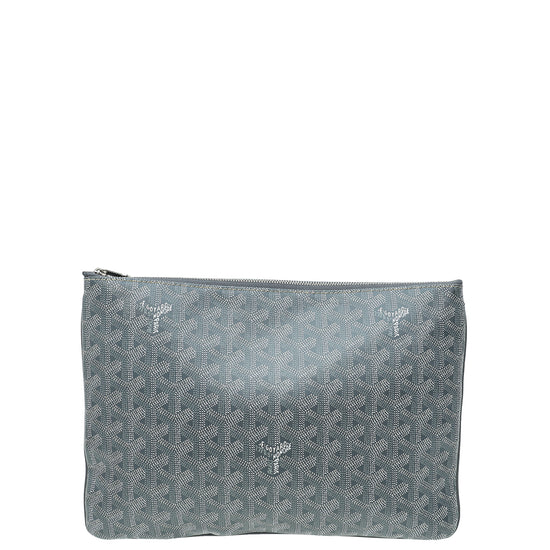 Goyard Grey Goyardine Senat MM Pouch