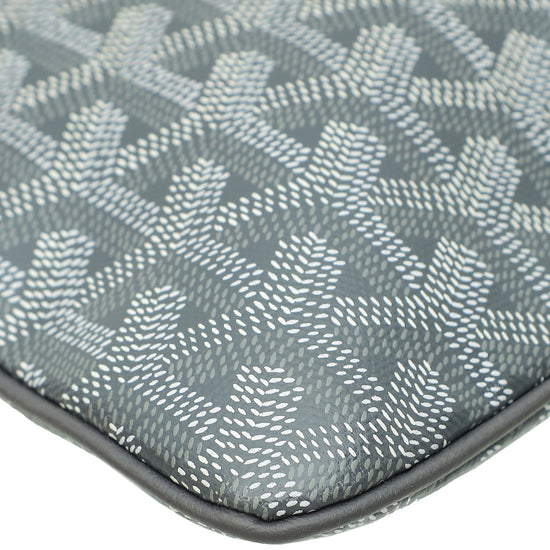 Goyard Grey Goyardine Senat MM Pouch