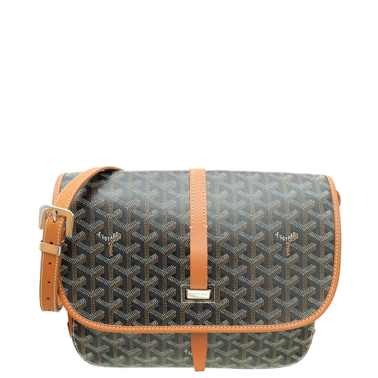 Goyard Bicolor Goyardine Belvédère MM Bag