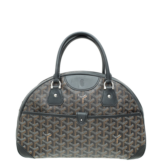 Goyard Black Goyardine St, Jeanne MM Bowler Bag