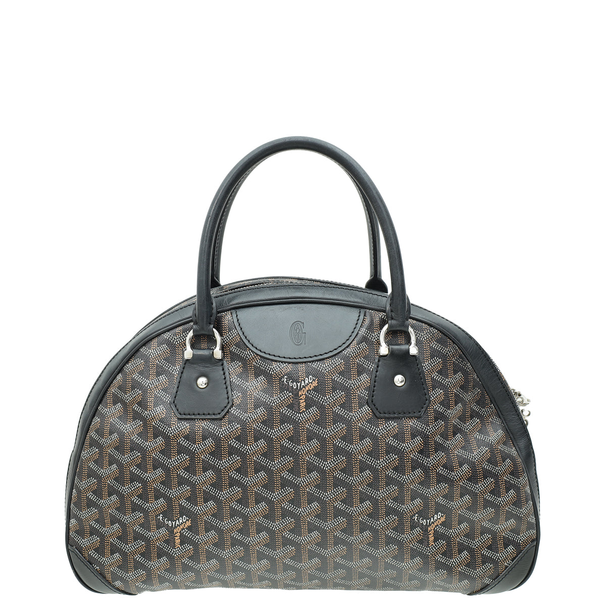 Goyard Black Goyardine St, Jeanne MM Bowler Bag-Goyard-THE CLOSET