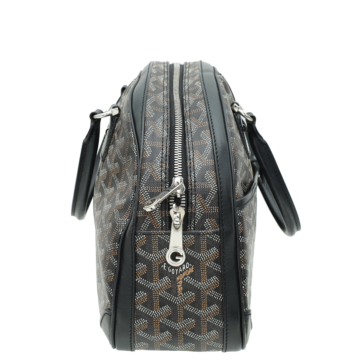 Goyard Black Goyardine St, Jeanne MM Bowler Bag