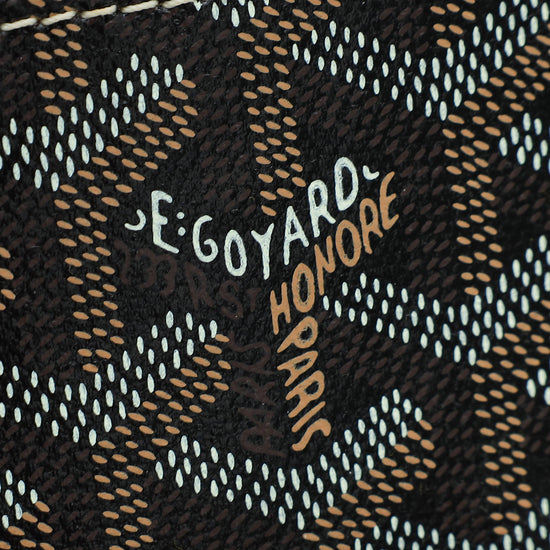 Goyard Tan Goyardine Saigon PM Structure Bag