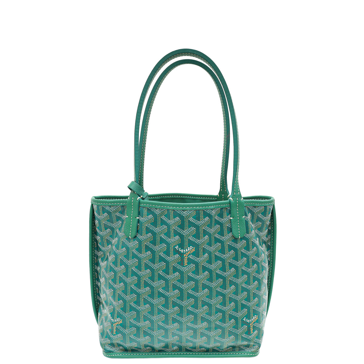Goyard Green Goyardine Anjou Mini Reversible Bag-Goyard-THE CLOSET