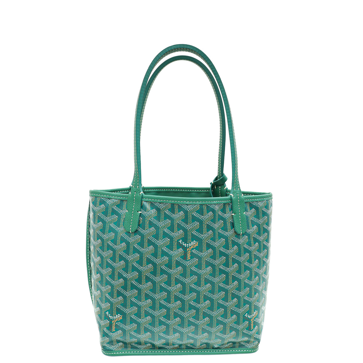 Goyard Green Goyardine Anjou Mini Reversible Bag-Goyard-THE CLOSET