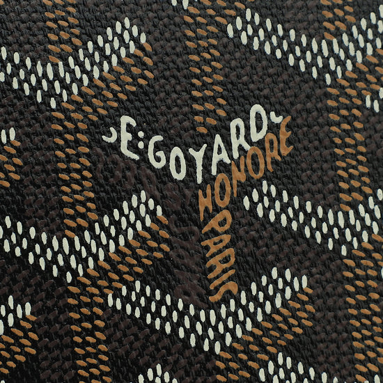 Goyard Black Goyardine Monte Carlo PM Strap Clutch