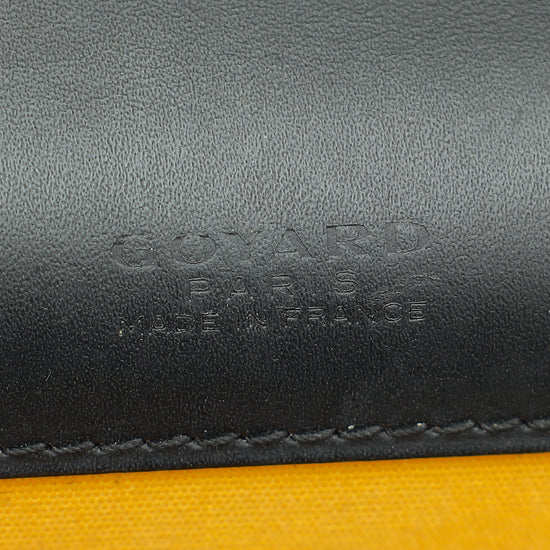 Goyard Black Goyardine Monte Carlo PM Strap Clutch