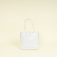 Goyard White Goyardine Mini Anjou Reversible Bag