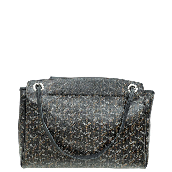 Goyard Black Goyardine Rouette Souple Tote Bag