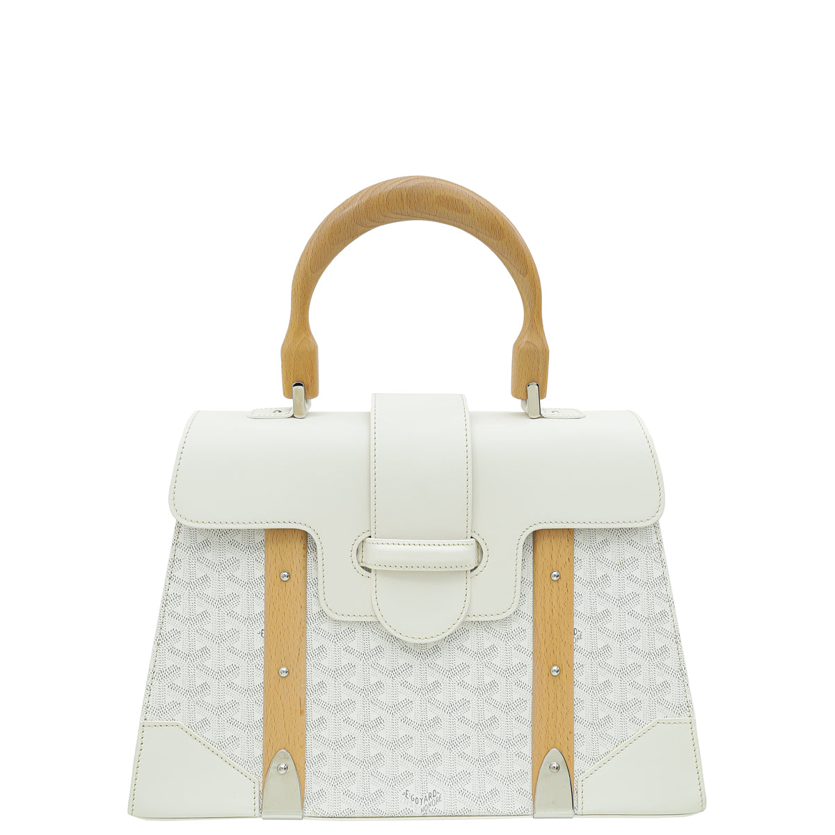 Goyard White Goyard Structured Saigon GM Bag-Goyard-THE CLOSET