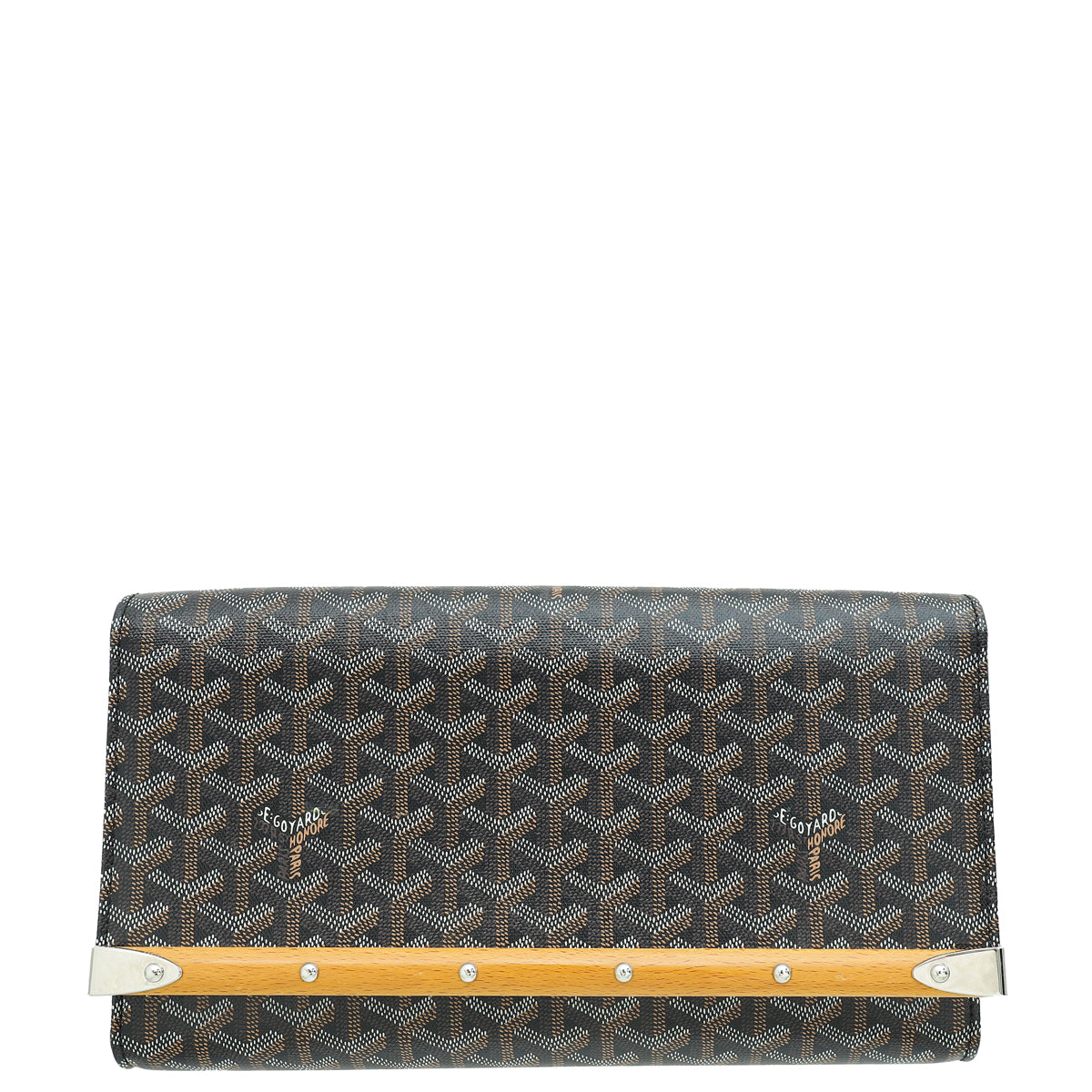 Goyard Black Goyardine Monte Carlo Clutch-Goyard-THE CLOSET