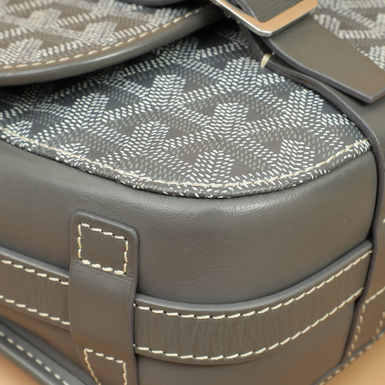 Goyard Gray Goyardine Belvedere MM Bag-Goyard-THE CLOSET