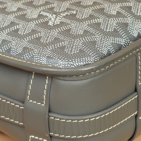 Goyard Gray Goyardine Belvedere MM Bag-Goyard-THE CLOSET