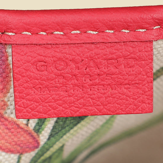 Goyard Fuchsia Goyardine L.E 2025 Poitiers Floral Interior Print PM Mini Bag-Goyard-THE CLOSET
