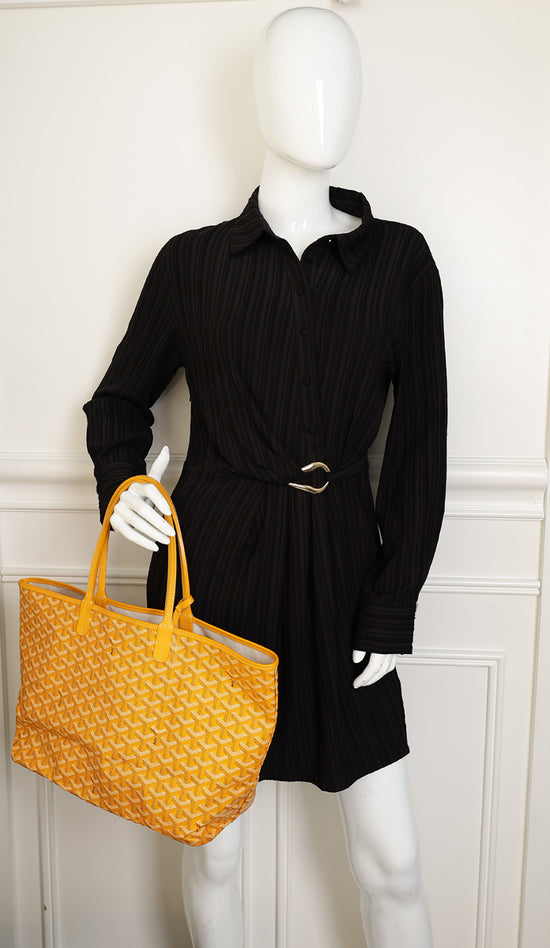 Goyard Yellow Goyardine Saint Louis PM Bag-Goyard-THE CLOSET