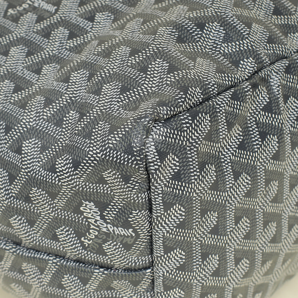 Goyard Grey Goyardine Saint Louis PM Bag
