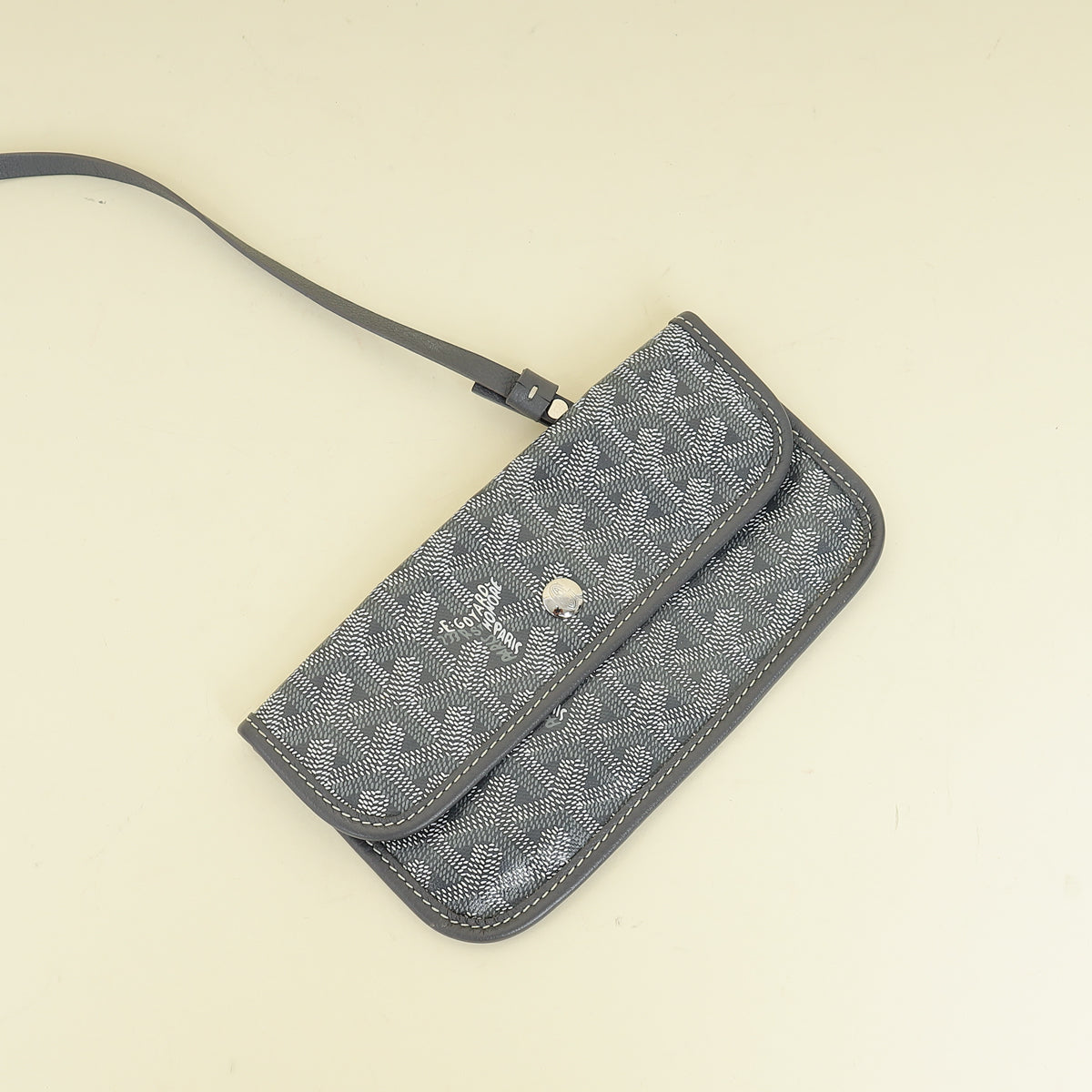 Goyard Grey Goyardine Saint Louis PM Bag