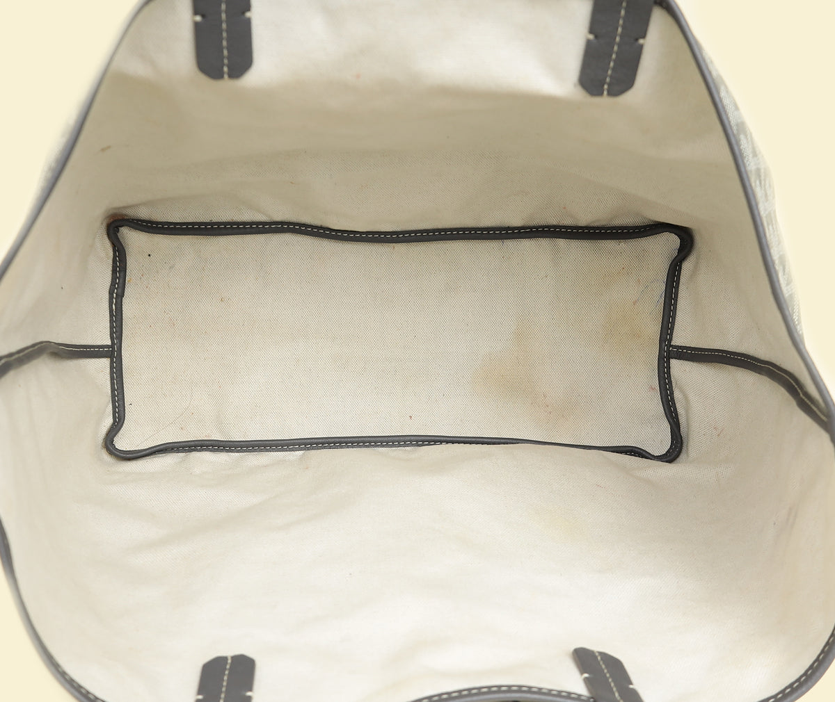 Goyard Grey Goyardine Saint Louis PM Bag