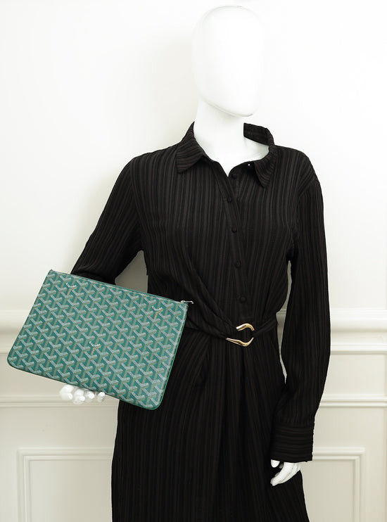 Goyard Green Goyardine Senat MM Pouch-Goyard-THE CLOSET