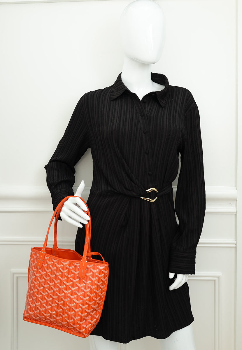 Goyard Orange Goyardine Mini Anjou Reversible Bag-Goyard-THE CLOSET